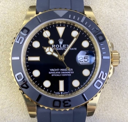 Clean Factory Fake Rolex Yacht Master M226658-0001 Gold Watch