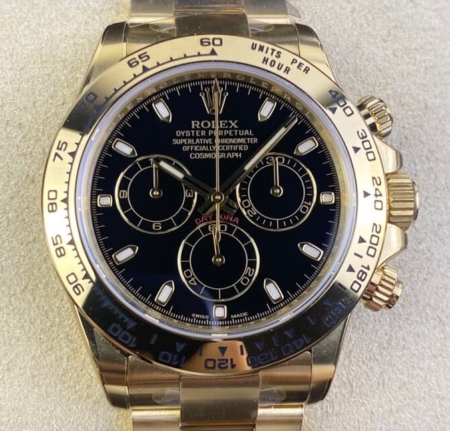 Clean Factory Replica Rolex Cosmograph Daytona M116508-0004 Gold Watches