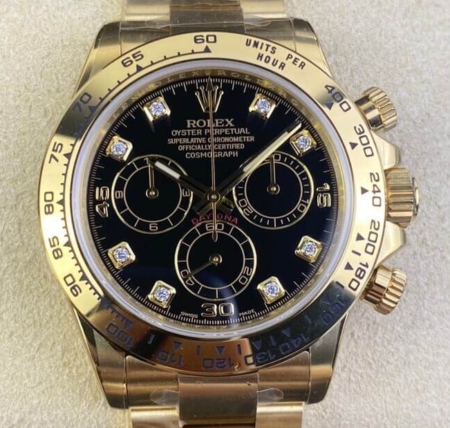 Clean Factory Replica Rolex Cosmograph Daytona M116508-0008 Gold Watch