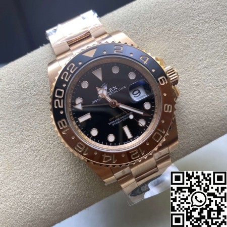 Clean Factory Replica Rolex GMT Master II M126715CHNR-0001 Rose Gold Watches