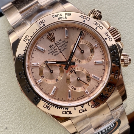 BT Factory Watches Rolex Cosmograph Daytona M116505-0017 Rose Gold Dial