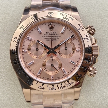 BT Factory Watches Rolex Cosmograph Daytona M116505-0017 Rose Gold Dial