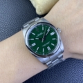 Clean Factory Replica Rolex Oyster Perpetual 124300-0005 Green Dial Size 41mm