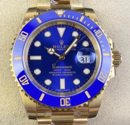 Clean Factory Rolex Submariner M116618LB-0003 Fake Watch