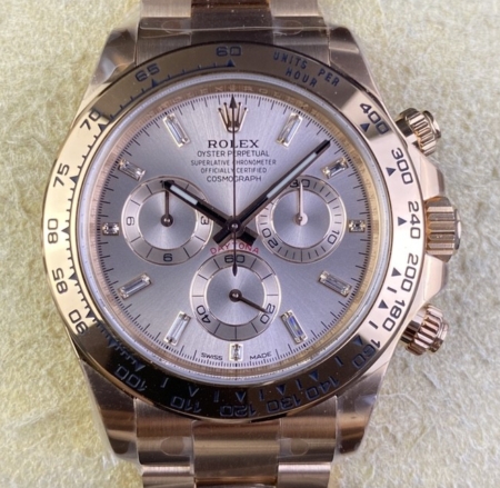 Clean Factory Best 1:1 Rolex Cosmograph Daytona M116505-0017 Rose Gold Dial