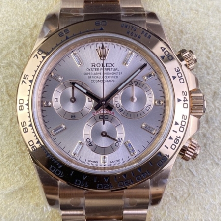 Clean Factory Best 1:1 Rolex Cosmograph Daytona M116505-0017 Rose Gold Dial