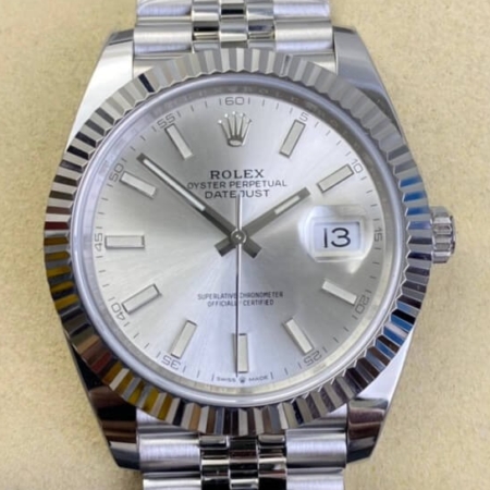 Clean Factory Replica Rolex Datejust M126334-0004 Silver Dial