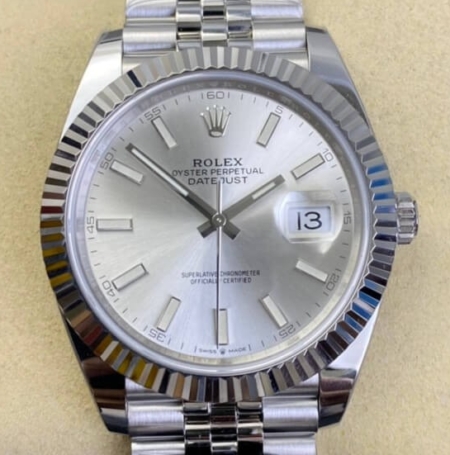 Clean Factory Replica Rolex Datejust M126334-0004 Silver Dial