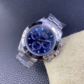 Clean Factory New Rolex Cosmograph Daytona M116509-0071 Blue Panda Plate