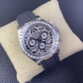 Clean Factory Custom Modified Watch Rolex Cosmograph Daytona 116588 TBR Tiger Dial Platinum Watch