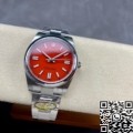 Clean Factory Rolex Oyster Perpetual M124300-0007 Coral Red Dial Size 41mm