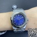 ZF Factory Replica Audemars Piguet Royal Oak 15202 Smoked Blue Dial Watch