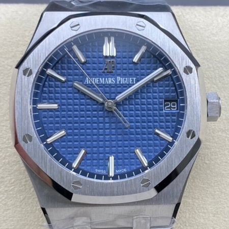 ZF Factory AP Royal Oak 15500 Blue Dial Replica Watches
