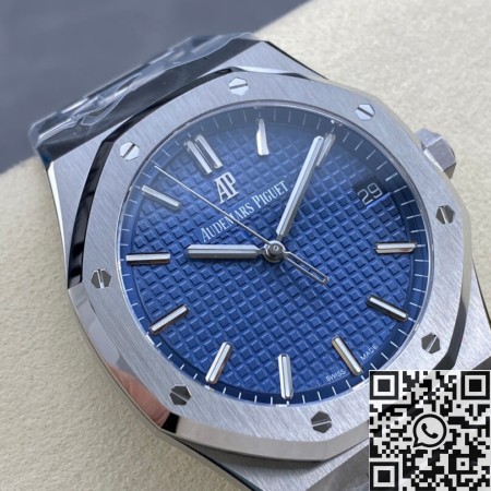 ZF Factory AP Royal Oak 15500 Blue Dial Replica Watches