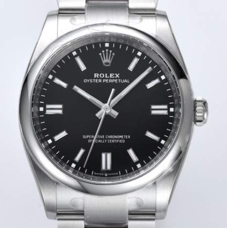 Clean Factory Replica Rolex Oyster Perpetual M124300-0002 Black Dial Size 41mm