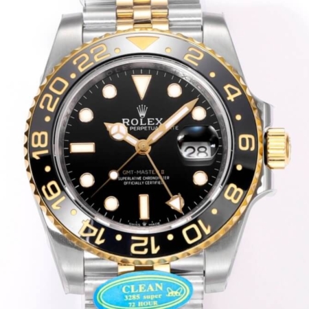 Clean Factory Fake Rolex GMT Master II M126713GRNR-0001 Black Dial 3285