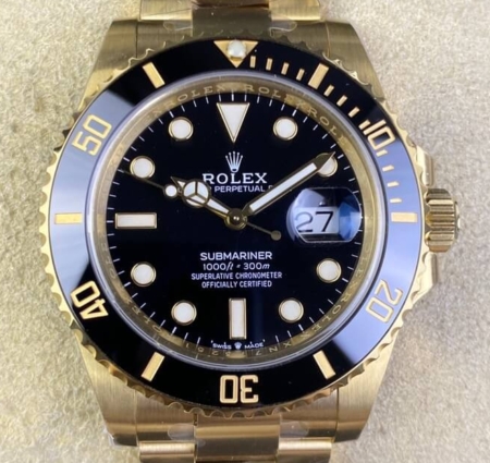 Clean Factory Rolex Submariner M126618LN-0002 Gold Watches