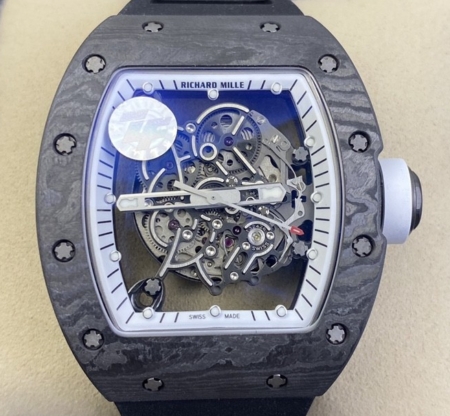 ZF Factory Richard Mille RM055 Black Rubber Strap Replica