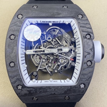 ZF Factory Richard Mille RM055 Black Rubber Strap Replica