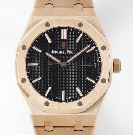 APS Factory Fake AP Royal Oak 15500OR.OO.1220OR.01 Rose Gold Watch