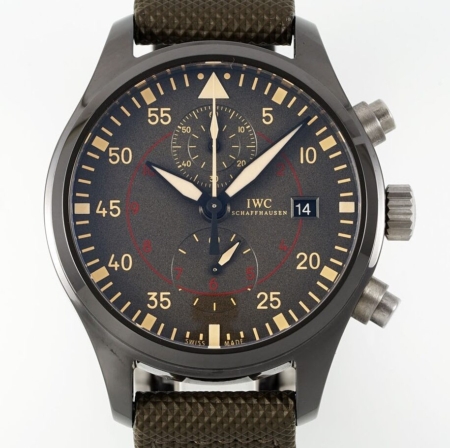 APS Factory IWC Pilot IW389002 Dark Gray Dial Watch