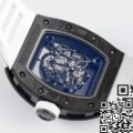 ZF Factory Fake Richard Mille RM055 White Rubber Strap Watch