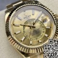 Noob Factory Rolex Sky Dweller M326933-0009 Golden Watches