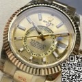 Noob Factory Rolex Sky Dweller M326933-0009 Golden Watches