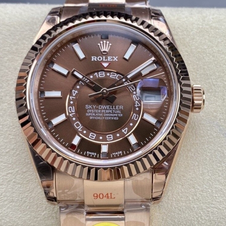 Noob Factory Rolex Sky Dweller M326935-0006 Rose Gold Watch