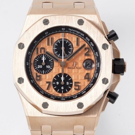 APF Factory Audemars Piguet Royal Oak Offshore 26470OR.OO.1000OR.01 Rose Gold Dial
