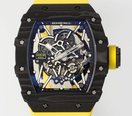 ZF Factory Richard Mille RM35-02 Yellow Strap Replica Watch