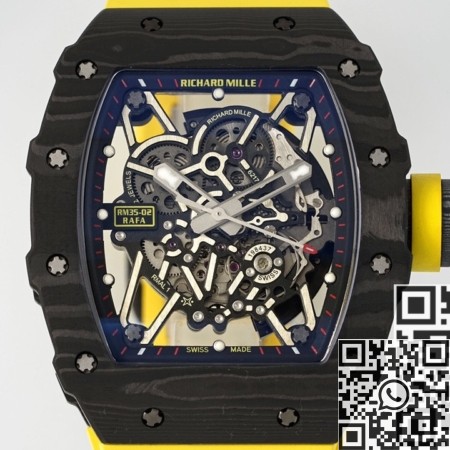 ZF Factory Richard Mille RM35-02 Yellow Strap Replica Watch
