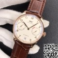 ZF Factory IWC Portugieser IW500701 Brown Srap Fake Watches