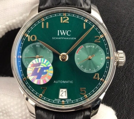 ZF Factory IWC Portugieser IW500708 Green Panda Plate Fake Watch