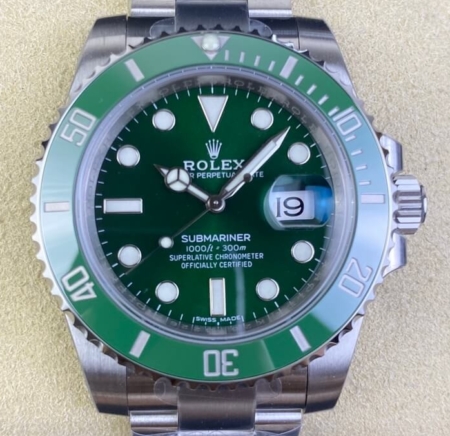 VS Factory Rolex Submariner 116610LV-0002 Green Dial Replica