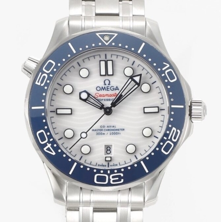 VS Factory  Fake Omega Watch Seamaster Diver 300M 522.30.42.20.04.001 Blue Ceramic Bezel