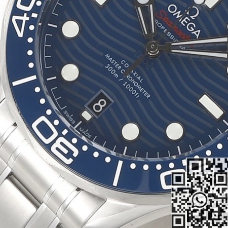 VS Factory Omega Seamaster Fake Diver 300M 210.30.42.20.03.001 Blue Dial