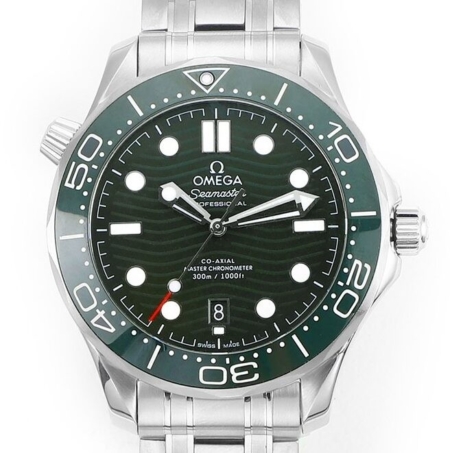 VS Factory Fake Omega Watch Seamaster Diver 300M 210.30.42.20.10.001 Green Dial