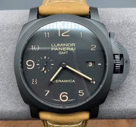 VS Factory Luminor Mrian Panerai PAM441 Black Ceramic Case Size 44mm