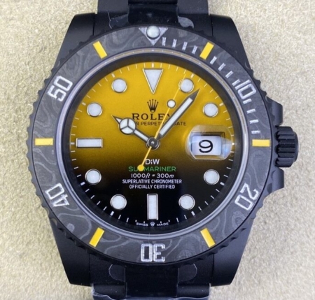VS Factory Custom Rolex Submariner Gradient Yellow Watch