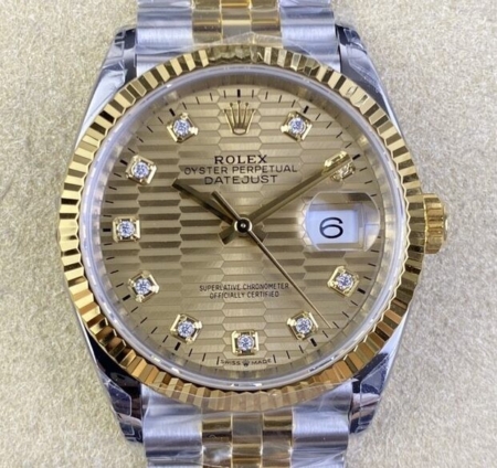 VS Factory Rolex Datejust M126233-0045 Gold Watch Replicas