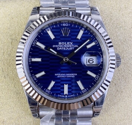 VS Factory Rolex Datejust M126334-0032 Bright Blue Dial Watch