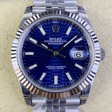 VS Factory Rolex Datejust M126334-0032 Bright Blue Dial Watch