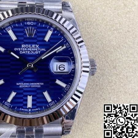VS Factory Rolex Datejust M126334-0032 Bright Blue Dial Watch