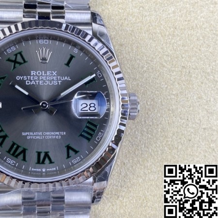 VS Factory Fake Rolex Datejust M126234-0045 Slate Gray Dial Size 36mm