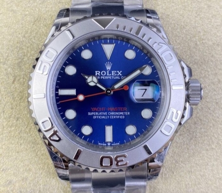 VS Factory Rolex Fake vs Real Yacht Master M126622-0002 Blue Dial Size 40mm