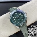 VS Factory Replica Omegas Seamaster Diver 300M 210.32.42.20.10.001 Green Rubber Strap