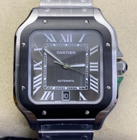 BV Factory Replica Cartier Watches Santos WSSA0037 Grey Dial