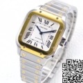 BV Factory Cartier Watch Fake Santos W2SA0016 White Dial