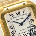 BV Factory Cartier Watch Fake Santos WGSA0030 Gold Watch Case